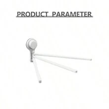 Estante Para Toallas With Ventosas, With Múltiples Barras, Apto Para Tender Varias Toallas, Estable Y Su Posición Se Puede De Libremente Libremente. - 白色 - 查看 6