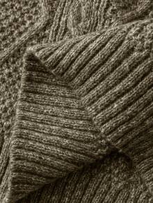 Áo len dài nữ Freeform Spring, màu trắng, đen, hồng, nâu, thời trang tối giản, công sở, đi làm, thanh lịch, đi nghỉ mát, cao cấp, đa năng, tôn dáng, áo kiểu Hàn Quốc dễ thương, phong cách Hàn Quốc. - xanh quân đội - Xem 5