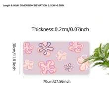 Flowers Mouse Pad Aesthetics Art Desk Mat Rubber Base With Stitched Edge Non-Slip Desk Accessories XL Mousepad For Office Home As Gifts For Men Women Birthdays,Back To School,Halloween