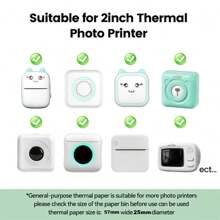 Mini Printer Thermal Papers Grayscale HD Photo Thermal Paper For Instant Camera Refill Print Paper Mini Printer Camera Accessories - Multicolor - View 4