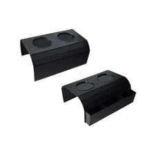 Kit 2 Cup Holder Tray And Control Holder Mat For Sofa Armrest - 黑色 - 查看 1