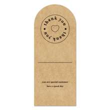 50 张牛皮纸感谢贴纸棕色花卉图案感谢贴纸活动商品包装包装标签在线零售 - 彩色 - 查看 9