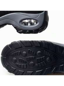 Zapatillas deportivas transpirables antideslizantes para mujer, suela de EVA, aptas para todas las estaciones, suela gruesa 5CM - Blanco y Negro - Ver 8