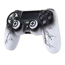 RALAN Peau de contrôleur de conception éclair RALAN avec 2 poignées de pouce compatibles avec PS4/Playstation 4 Slim/Pro
