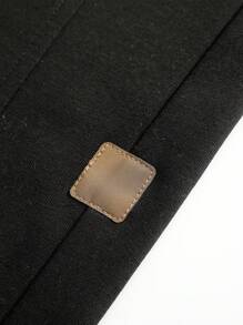 1 pieza Pantalón de chándal casual versátil y cómodo de pierna recta suelta con parches para hombres, primavera/verano