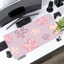 Flowers Mouse Pad Aesthetics Art Desk Mat Rubber Base With Stitched Edge Non-Slip Desk Accessories XL Mousepad For Office Home As Gifts For Men Women Birthdays,Back To School,Halloween