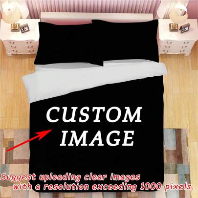 3PCS Customized Duvet Covers, Customized Bedding, Personalized Duvet Covers, 100% Polyester Fabric, Digitally Printed, Suitable For Boys And Girls, Family Gifts,Suggest Image Resolution Exceeding 1000 Pixels,Multi-Functional,Ornamental,Letter,Stylish,Soft,Modern,Colorful,Kawaii,Adorable,Cute,Casual,Custom,Personalised,Unique,Customized,Baby Gifts,Ideal Gifts For Him,Ideal Gifts For Her,Son,Daughter