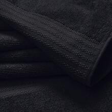 GLAMBURG Ultra Soft 8-Piece Towel Set -% Ringspun Cotton, Contains 2 Oversized Bath Towels 27x54, 2 Hand Towels 16x28, 4 Wash Cloths 13x13 - Everyday Use, Hotel  Spa - Black - 黑色 - 查看 2