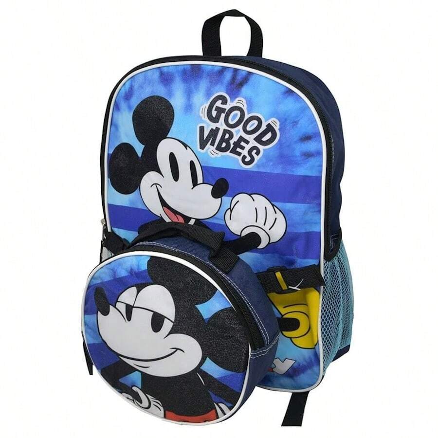 Disney Fast Forward  16" Backpack With Lunch Bag - Blue - View 1