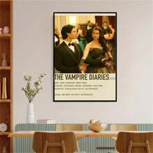 1PC Retro Klasyczny Film "Pamiętnik Wampirów" Obraz Na Płótnie Rodzina Sypialnia Wejście Bar Restauracja Kawiarnia Sztuka Malowanie Dekoracja (Bez Ramy)