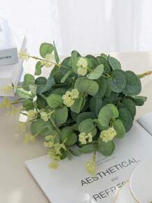 10PCS/30PCS/50PCS Artificial Plant Eucalyptus Leaves, Bride Holding Flower Material, Valentine's Day Gift Decoration, Plastic Flower Potted Plant Accessories, Home Decoration, Outdoor Garden, Windowsill, Bathroom Decoration,Valentine's Day Gift New Year, Birthday Party Decoration Materials, Valentine Day, Gift