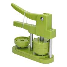Máquina para hacer botones, 100 juegos, máquina para presionar botones con insignias para regalar a la familia, 25mm / 0.98in - Verde - Ver 2