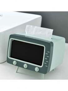 1個 2合1電視系列主題面紙盒，多功能3D面紙架附手機支架，適用於廚房、餐廳、客廳和辦公室，家居裝飾面紙盒，餐巾紙分配器，適用於廚房、浴室、廁所，餐巾紙架，節日家庭聚會，家居廚房餐廳裝飾盒，女性婚禮禮物，夏季旅行度假必需品 - 彩色 - 查看 16