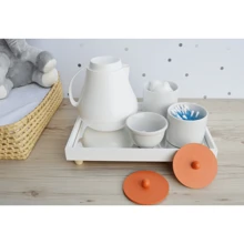 Baby Hygiene Kit Care Bedroom Porcelain Thermal Tray Bath Girl Boy K072 - 橘色 - 查看 4