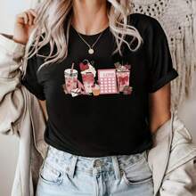 Valentine MathTeacher Shirt Coffee Lover,Cute Valentine Coffees Crewneck Math Lover Calculator Teaching Sweethearts,Hearts Day Educator Gift