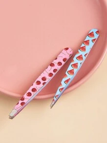 2 nhíp in hình trái cây, dụng cụ trang điểm và tỉa lông mày dễ thương và tiện dụng, nhíp lông mày bằng thép không gỉ chất lượng cao dùng để nhổ, tỉa, gắn mi giả và trang trí móng tay, dụng cụ chăm sóc mắt và móng, quà Giáng sinh hoàn hảo, giá rẻ, quà nhét vào tất, trang điểm, dụng cụ trang điểm, đồ rẻ tiền, quà tặng, quà tặng cho phụ nữ, quà Giáng sinh, quà tặng khuyến mãi, du lịch, đồ rẻ tiền, đồ dùng cần thiết khi đi du lịch - Nhiều màu - Xem 3