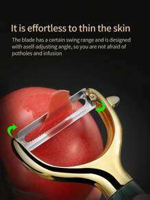 1-2 件套不锈钢削皮器、土豆和蔬菜切片器，适用于厨房，轻松削皮和切片水果和蔬菜