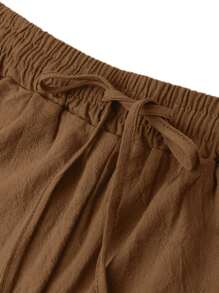 Men's Loose Pants, Medieval Costume Men's Pirate Pants, Renaissance Viking Pants With Pockets, Casual Trousers