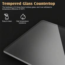 FXLTSBL Modern Glass Coffee Table For Living Room, Sofa, Side Table, Couch Table, Coffee Table, Tea Table - Grey - View 8