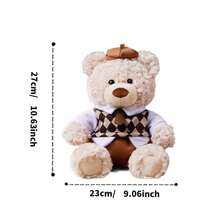 Miniso Gifford Bear Academy - Plush Toys With Academic Style(1 PC) - Multicolor - View 9