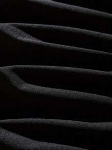 Women's Colorful Butterflies Flying In The Sky Valentines Day T-Shirt, 220gsm Round Neck Casual Heavy Pure Cotton T-Shirt (1 PC) - 黑色 - 查看 8