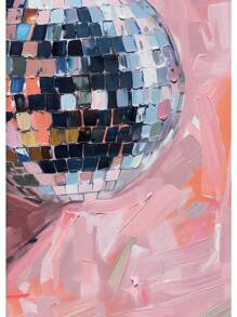 1 张海报热门蓝色墙壁艺术迪斯科舞厅家居装饰印刷少女柔软学院风多巴胺帆布画礼物无框架 - 彩色 - 查看 30