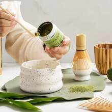 Must-Have 4/7-Piece Japanese Ceramic Matcha Bowl Set For Passionate Matcha Enthusiasts Back To School - Multicolor - View 2