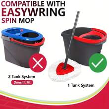 2/4pcs Machine Washable Super Soft Microfiber Spin Mop Head Replacement, Easy Clean Mop Head Refills With Base, Reusable And Easy To Wring, Multipurpose And Easy To Operate - White - View 6