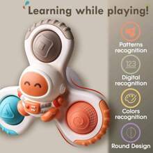 Pop Suction Cup Spinner 3 Pcs Toys For 1 Year Old Boys