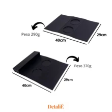 Kit 2 Cup Holder Tray And Control Holder Mat For Sofa Armrest - 黑色 - 查看 2