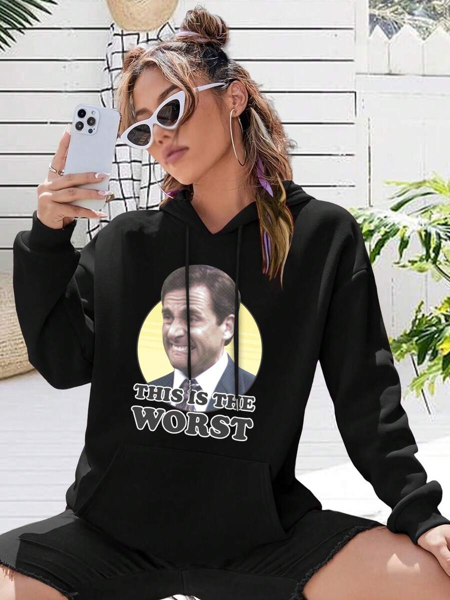 Worst Women's Hoodies A Review Of The Most Uncomfortable T-Shirt Style Hoodies - 黑色 - 查看 1