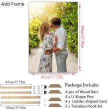 1 Canvas Customized Photo With DIY Photo Frame Or Frameless Poster, Valentine's Day Gift, Customized Photos For Loved Ones, Family, Friends, And Pets, Dogs, Cats, Large-Sized Home Decoration Suitable For Placing In Living Rooms, Bedrooms, Offices, Tea Rooms, Restaurants, Schools, Bathrooms, Customized Hanging Paintings, Personalized Wall Decoration Paintings,Home & Living,Christmas Home Atmosphere,Souvenirs,Reusable,Adorable,High-Quality - Style 1 - View 31