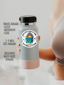 1 件防水、防潮、有趣的汽车贴花贴纸，可贴在杯子、笔记本电脑、汽车上，也可用作礼物