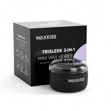 WAXKISS WAXKISS Mini Portable Nose And Ear Wax Heater Kit With 50g Hard Wax Beans And Post-Wax Wipes, Compact And Travel-Friendly, Professional Hair Removal Solution For Men And Women