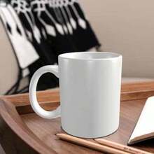 Introverted But Willing To Discuss Jesus Coffee Mug, Funny Jesus Lover Tea Cup, 11 Oz. White Ceramic Mug - White - View 2