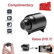 1080P HD Mini WIFI DIY Camera With 8 Buttons Inclusion For Free, Motion Detection, Support Up To 128GB SD Card (Not Included), Wireless Connection, APP Control, Auidio & Video Recording, 120 Degree Wide Angle Recording, USB Charging, Suitable For Indoor Home And Office Surveillance - 黑色 - 查看 8
