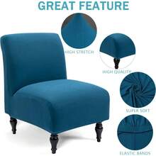 Dining Chairs - Azul pavo real - View 3