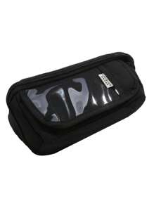 1Pc﻿ Large Capacity Pencil Case With A Magnetic Clasp For Office Stationery And Desk Storage - Multicolor - View 18