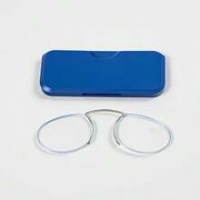 Nasenklemmen Lesebrille, ohne Bügel, Klargläser, portabler Kartengröße, unverzichtbar zum Lesen, kann an Handye angebracht werden, unisex