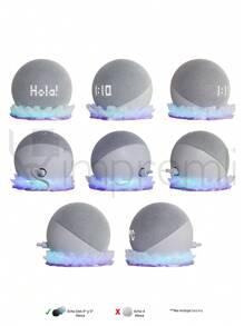 Base Support For Alexa Echodot Speaker Type Impremli Crystals - Translucent/Purple - View 6