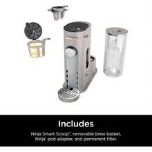 Cafetera de una sola servidor, compatible con cápsulas K-K-Pod, espumador de leche integrado, 6 onzas Taza a 24 onzas Tamaños de taza de viaje, negro - Piedra - Ver 8