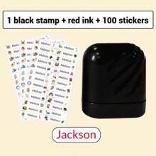 1pc Solid Color Personalized Name Stamp For Students And Business Use, Custom Name Stamp For Clothing, Handwritten Signature Stamp, Personalized Clothing Stamps For Clothes, DIY Customized Cartoon Self Inking Name Seal Stamp, Cartoon, Kawaii, Custom, Customized, Workers, Clients, Students, For Business/Work/ Office, For School, School Supplies, Back To School, For Teacher Gifts, For Dorm Rooms, For Teacher, College Students, University Students, Freshman, Sophomore, Underclassmen, Desert Fall Cozy,Office Decor - one-size - View 23