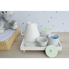 Baby Hygiene Kit Care Bedroom Porcelain Thermal Tray Bath Girl Boy K072 - 綠色 - 查看 3