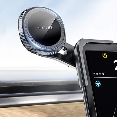 exeliq Tesla Phone Mount For Model 3 / Y Accessories Car Phone Holder Flip Cover Design Tesla Phone Holder Compatible With IPhone 16 15 14 13 12 Pro Max All Phones Compatible With Case