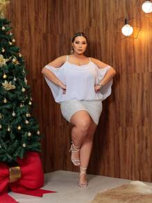 Plus Size Dresses - 白色 - 查看 1