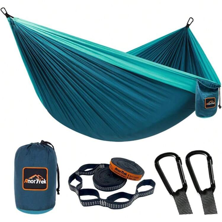 Camping Hammocks - Màu xám nhạt và xanh lam - Xem 7