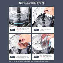 Food Processor Multifunctional, 3-Speed Food Processor And Blender Combo With 3.5 L Bowl, 1.5 L Blender Jug, Simple Operation For Blending, Dicing, Slicing, Shredding, Mincing, And Pureeing - UK Plug(220-240V) - View 5