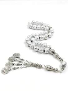 Tasbih Natural 10MM Lava Stone Plating Eid Gift Islamic 33 Prayer Beads Arabian Bracelet Misbaha