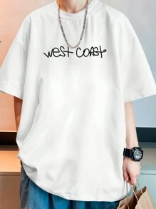 Oversized Streetwear Smile Old School T-Shirt REF 7089 VEST NERD - trắng - Xem 6