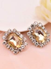 1 件手工制作的可拆卸水钻鞋夹，闪亮水晶鞋饰，适合高跟鞋和平底鞋，适合正式和商务场合 - 銀色 - 查看 8